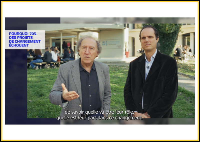 Des experts en conduite du changement présentent leur formation à l'IAE d'Aix-en-Provence, conçue pour les professionnels en entreprise